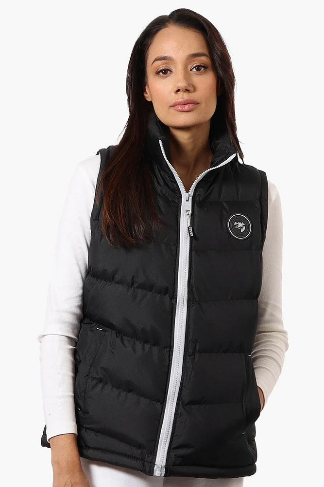 Super Triple Goose Solid Bubble Vest - Black