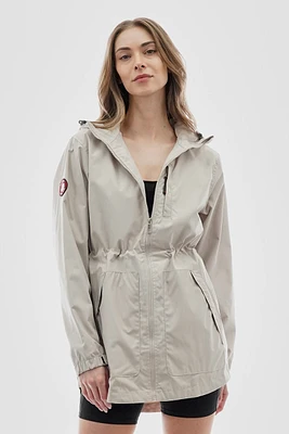 Canada Weather Gear Coated Microfiber Hooded Lightweight Jacket