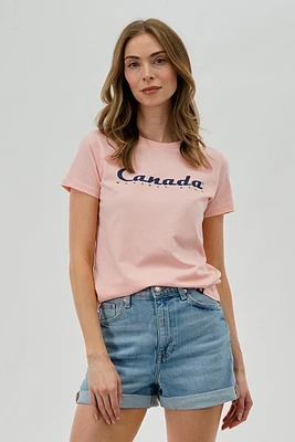 Canada Weather Gear Chest Logo Print Tee