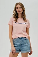 Canada Weather Gear Chest Logo Print Tee