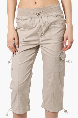 Canada Weather Gear Bungee Waist Cargo Capris