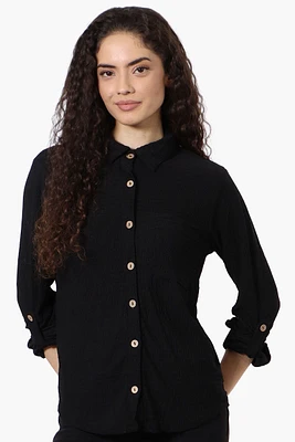 Stylexchange Vintage Button Down Roll Up Sleeve Shirt