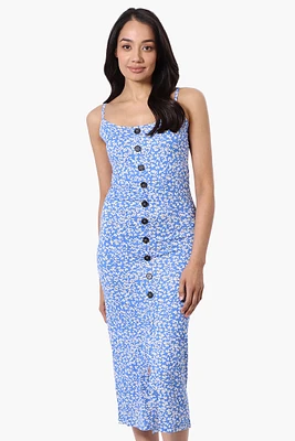 Majora Floral Button Down Midi Dress