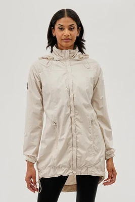 Canada Weather Gear Long Hooded Lightweight Jacket