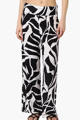 International INC Company Floral Fold Over Palazzo Pants