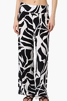 International INC Company Floral Fold Over Palazzo Pants