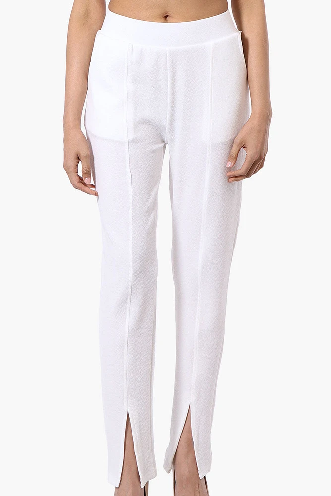 Majora Front Split Hem Tapered Pants