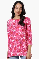 International INC Company Floral 3/4 Sleeve Blouse