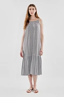 Beechers Brook Patterned Tiered Midi Dress