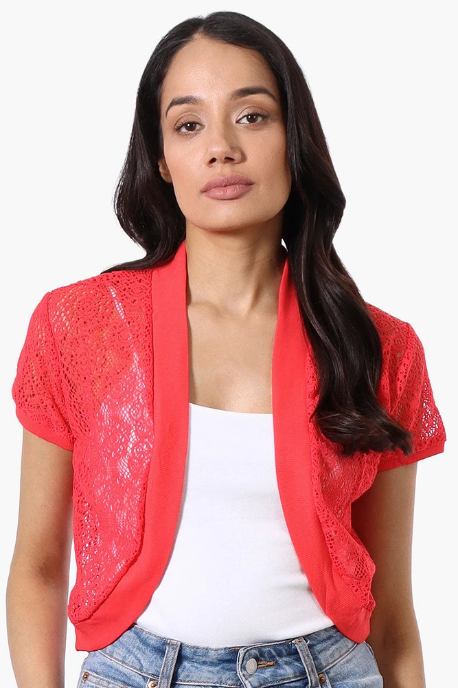Impress Open Lace Shrug Cardigan