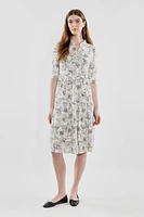 International INC Company Floral Tiered Henley Day Dress