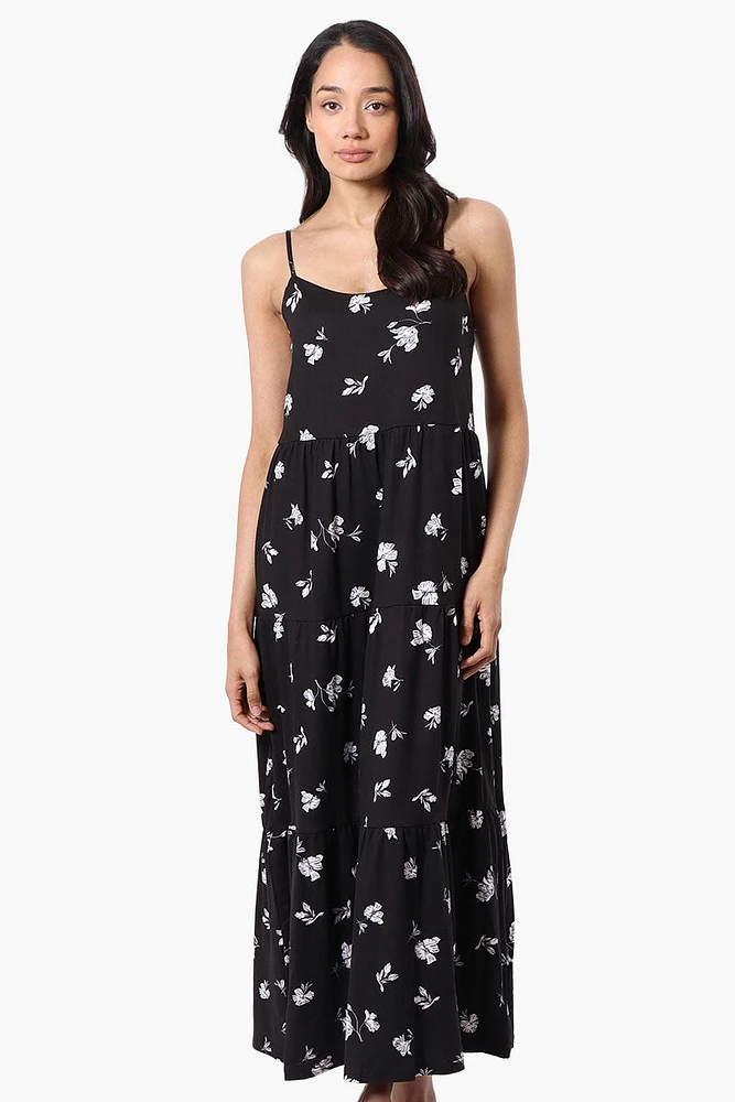 International INC Company Floral Spaghetti Strap Maxi Dress
