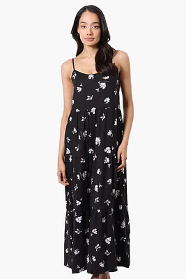International INC Company Floral Spaghetti Strap Maxi Dress