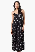 International INC Company Floral Spaghetti Strap Maxi Dress