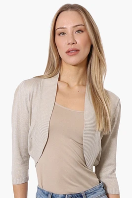 Impress 3/4 Sleeve Open Shrug Cardigan
