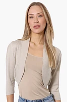 Impress 3/4 Sleeve Open Shrug Cardigan