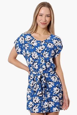Beechers Brook Floral Belted Button Down Day Dress