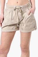 International INC Company Tie Waist Cotton Shorts