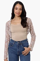 Impress Long Sleeve Lace Shrug Cardigan
