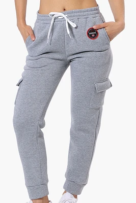 Fahrenheit Tie Waist Cargo Joggers - Grey