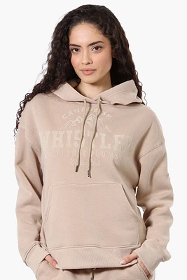 Fahrenheit Oversized Whistler Print Hoodie