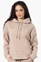Fahrenheit Oversized Whistler Print Hoodie