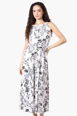 International INC Company Floral Halter Neck Midi Dress