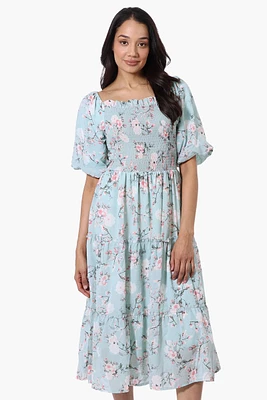 Limite Floral Smocked Day Dress