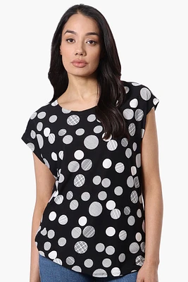 Beechers Brook Dotted Cap Sleeve Tee