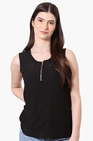 Beechers Brook Basic 1/4 Zip Tank Top