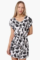 Beechers Brook Floral Belted Button Down Day Dress