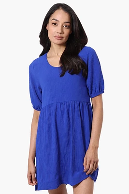 Urbanology Short Sleeve Babydoll Day Dress
