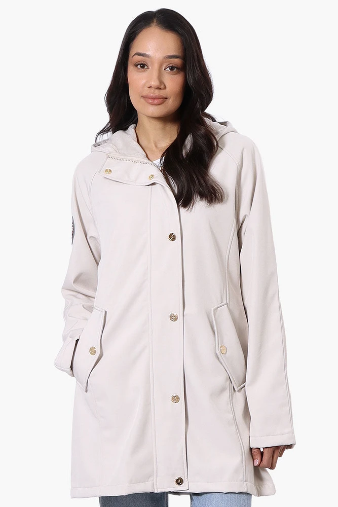 Canada Weather Gear Soft Shell Hooded Lightweight Jacket