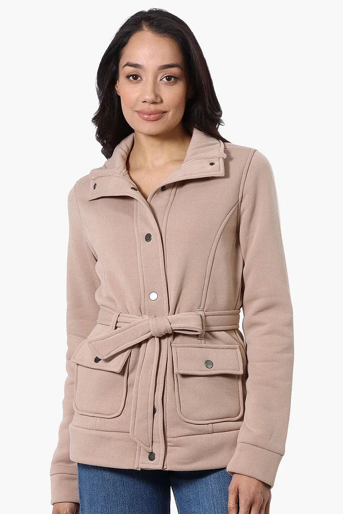 Fahrenheit Belted Fleece Lightweight Jacket