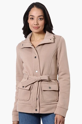 Fahrenheit Belted Fleece Lightweight Jacket