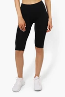 New Look High Waisted Biker Shorts - Black