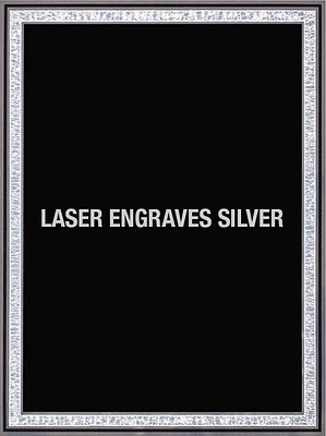Engraving Plate Black Aluminum w/ Silver Border, 4×6