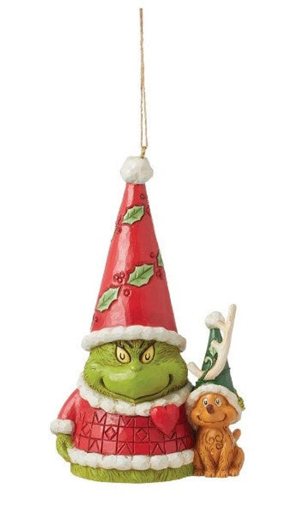 Grinch Gnome with Max Ornament