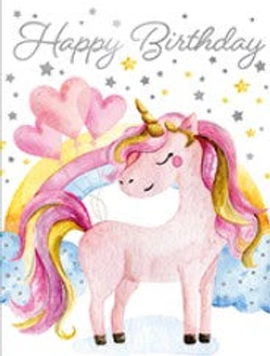 Happy Birthday Unicorn Mini Card