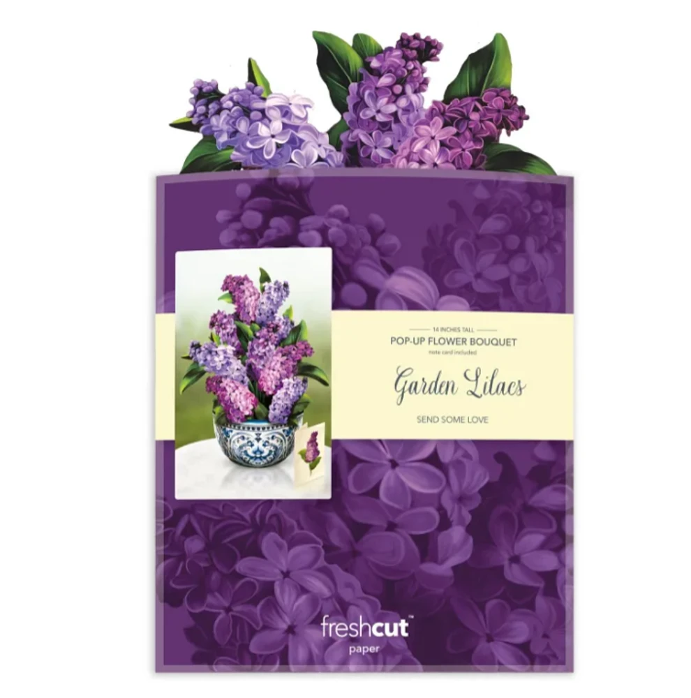 Garden Lilacs Pop-Up Card