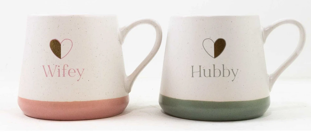 Wifey and Hubby Mug Set