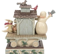 Woodland Snowman and Friends Figurine