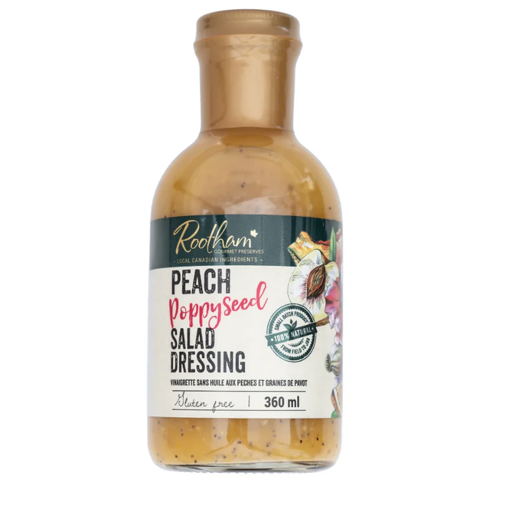 Rootham - Peach Poppyseed Salad Dressing