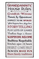 Rules at Grandparents house Sign
