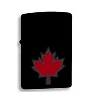 Maple Leaf Shadow Zippo Lighter