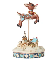 Jim Shore Leaping Rudolph With Bells