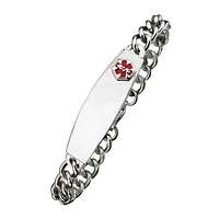 Stainless Steel Chained Medical ID Bracelet