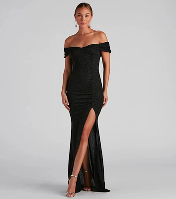 Meryl Formal Glitter Column Dress