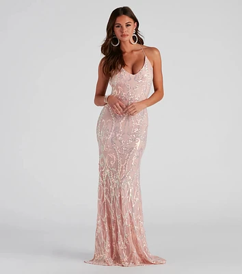 Roxie Formal Sequin Long Dress