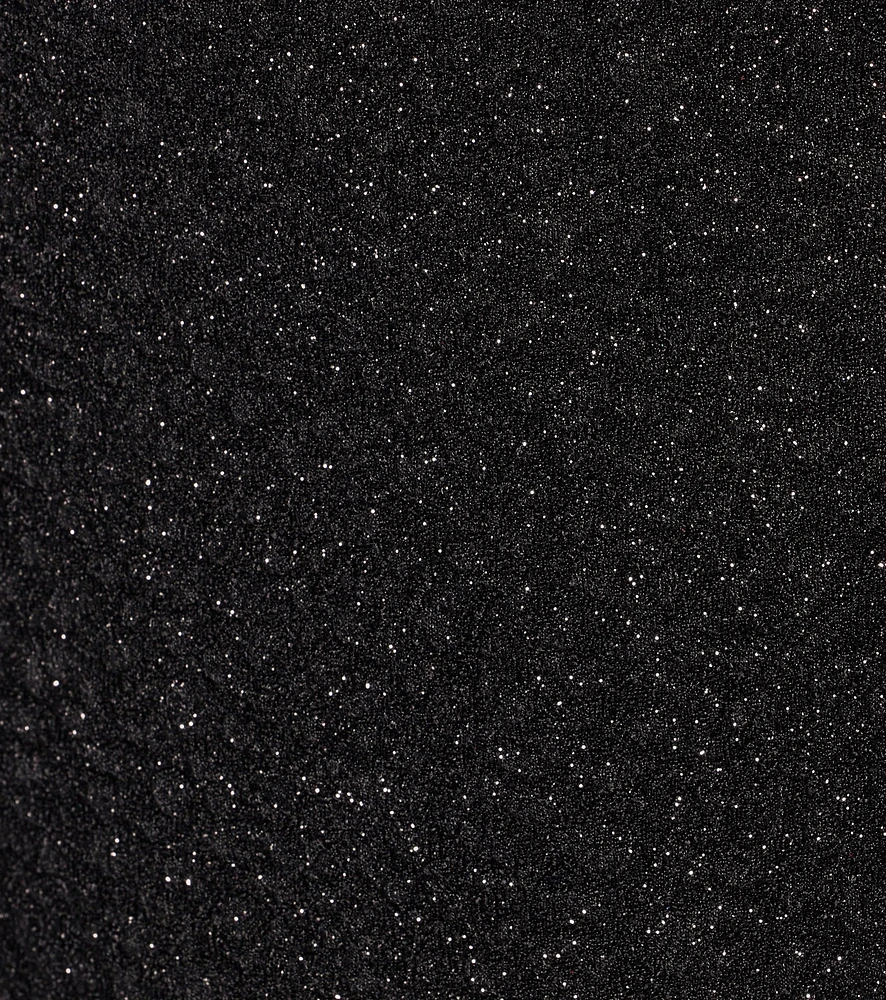 Audrina Glitter Knit Long Sleeve Column Dress